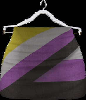 Second Life Marketplace - Non Binary Flag Mini Skirt